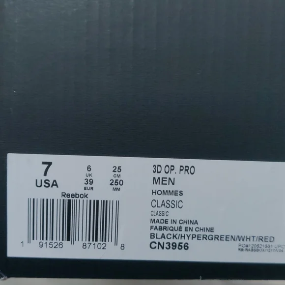 Reebok 3D Op. Pro Men's High-Tech Sneaker CN3956 S - Picture 7 of 10